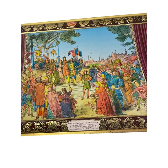 Vintage Richard Wagner Die Meistersinger Collectors Tin Box 17" x 7" x 11" - Picture 2 of 5